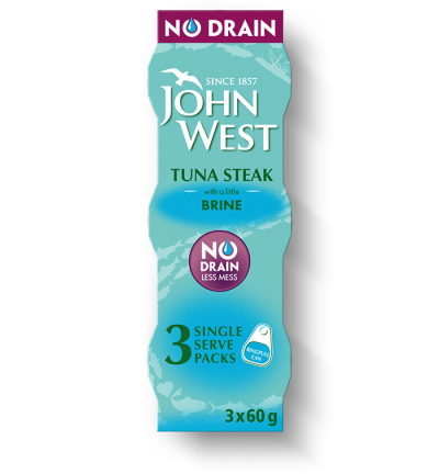 No Drain Tuna Steak With A Little Brine – 3 X 60G