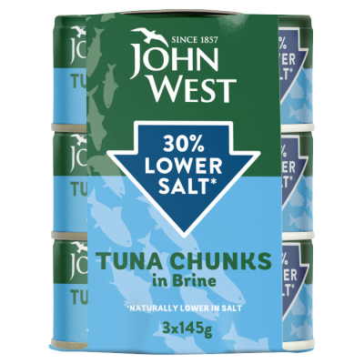 3 Pack Lower Salt Tuna Chunks in Brine