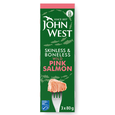 Pink Salmon – Skinless & Boneless 3 x 80G