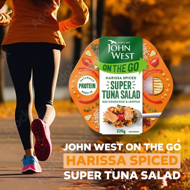 And just like that, summer is over.

Or is it? You see, the sun doesn’t stop shining here at John West HQ 😎

And while long nights and cooler days are upon us, we have just the thing to brighten up your mealtime mood. Our On The Go Harissa Spiced Super Tuna Salad.

Naturally high in protein, this delicious dish can be eaten wherever, whenever!